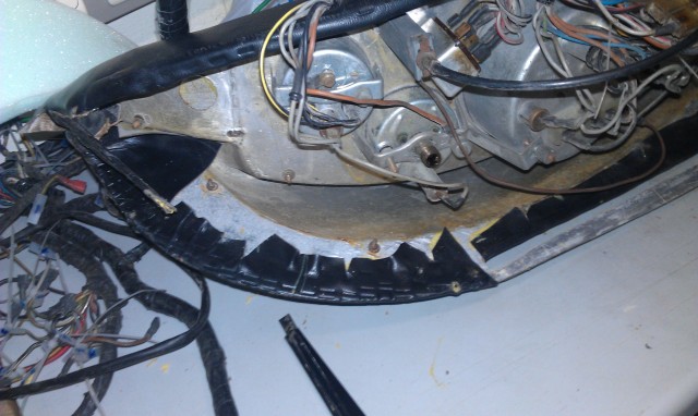 tableau,bord,restauration,colle,cable